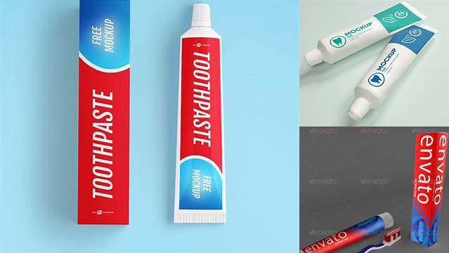 3647+ Toothpaste Mockup Free Versatile Photoshop File