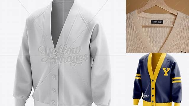 3648+ Men's Cardigan PSD Mockup Halfside View Versatile and Elegant PSD File