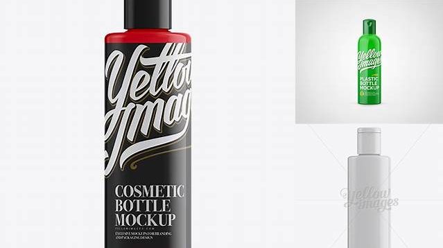 3651+ Glossy Plastic Bottle With Flip-Top PSD Mockup Photoshop PSD Free for Designers