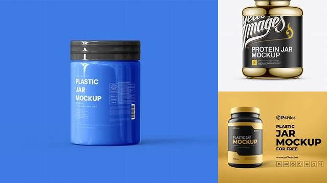 3652+ Chrome Supplement Jar PSD Mockup Best Free Mockup PSD