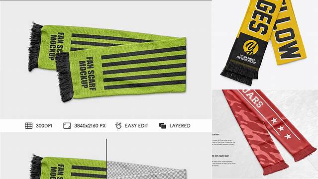 3657+ Fan Scarf Mockup Free Digital Resource Free Download