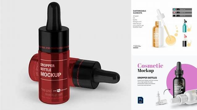 367+ Glossy Dropper Bottle PSD Mockup Photoshop Resource Free