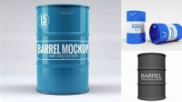 367+ Metal Barrel PSD Mockup Easy-to-Edit PSD