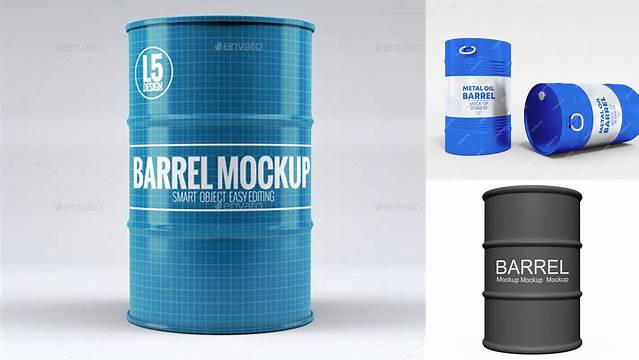 367+ Metal Barrel PSD Mockup Easy-to-Edit PSD