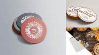 3672+ Coasters Mockup Editable Graphic Free PSD