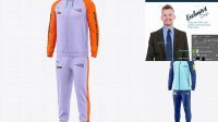 3675+ Men's Sport Suit PSD Mockup Half Side View Modern Design PSD Resource Free Download