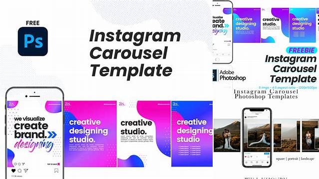 3677+ Instagram Carousel Mockup Psd Photoshop Freebie