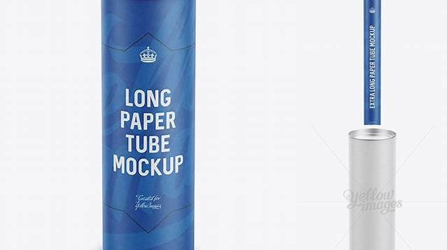 3678+ Extra Long Paper Tube with a Flat Lid High-Angle View Exclusive and Stylish Design PSD