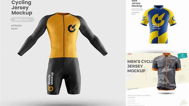 3679+ Bicycle Jersey Mockup Free Elegant PSD Mockup