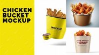 3680+ Fried Chicken Bucket Mockup Premium Design Freebie