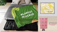 3681+ Blanket Mockup Free Free Editable PSD