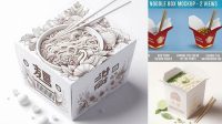 3683+ Noodle Box Mockup Versatile Mockup for Designers