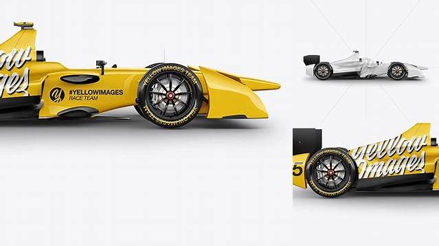 3684+ Formula E Racing Car 2016 PSD Mockup Side View Free Design Resource