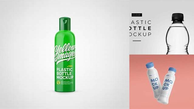 3685+ Plastic Bottle With Glossy Finish PSD Mockup Download Free PSD