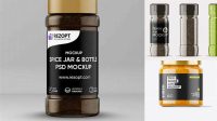 3687+ Spice Bottle Mockup Creative Layered Design File