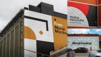 3688+ Mural Mockup Free Include TIFF