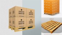 3689+ Pallet Mockup Free Best for Showcase