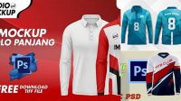 369+ Polo Lengan Panjang Mockup Unique Free Photoshop Files