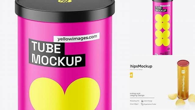 3690+ Matte Snack Tube PSD Mockup Premium Free Graphic Resource