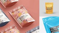 3691+ Glossy Stand Up Pouch PSD Mockup Elegant Photoshop Mockup