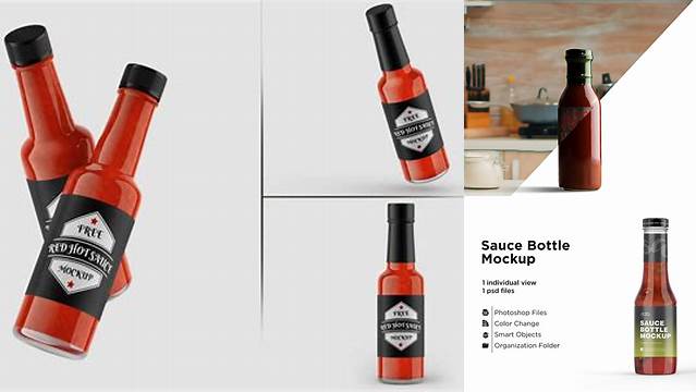 3695+ Hot Sauce Mockup Best for Showcase