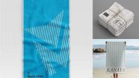 3696+ Beach Towel Mockup Free Custom PSD Mockup Template