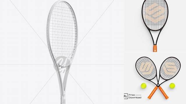 3696+ Tennis Racket PSD Mockup Half Side View Download Exclusive PSD Mockups