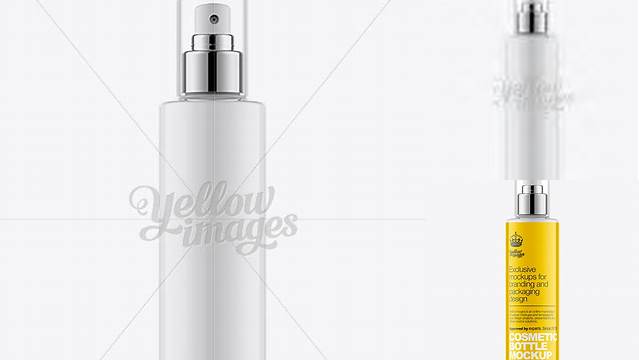 3697+ 150ml Atomiser Spray Bottle with Clear Over Cap PSD Mockup Best for Showcase