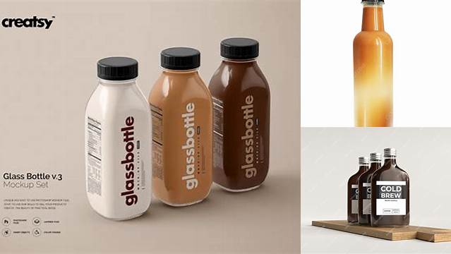 3698+ Coffee Bottle Mockup Free Download Editable PSD File