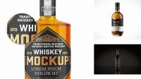 3698+ Whisky Bottle Mockup Free PSD File for Designers