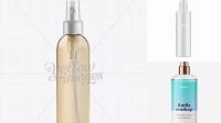 370+ Plastic Clear Bottle with Fine Mist Sprayer PSD Mockup Digital Resource Free Download