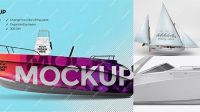 3701+ Boat Mockup Free Download PSD Download