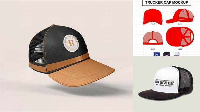 3702+ Trucker Cap Mockup Psd Premium Mockup Freebie