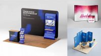 3706+ Booth Mockup Psd Stylish Free PSD