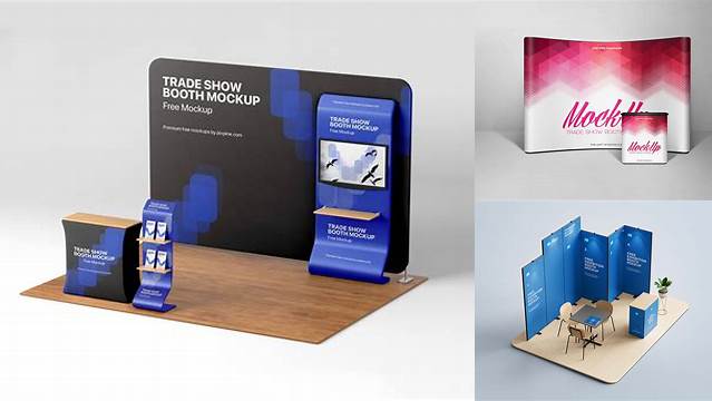 3706+ Booth Mockup Psd Stylish Free PSD