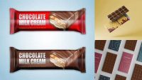 3707+ Chocolate Bar Mockup Free Free PSD