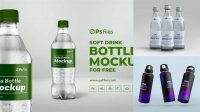 3709+ 500ml Bottle Mockup Free PSD