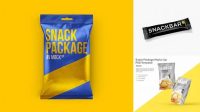 371+ Matte Snack Pack PSD Mockup Front View Editable Graphic Free PSD