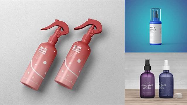 371+ Red Spray Bottle With Transparent Cap PSD Mockup Free Mockup Templates