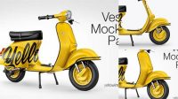 371+ Vespa Scooter PSD Mockup Right Side View Creative Design Mockup