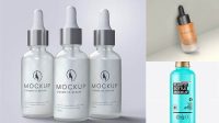 3710+ Frosted Cosmetic Bottle PSD Mockup Elegant Photoshop Mockup