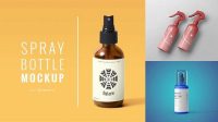 3710+ Matte Spray Bottle with Paper Box PSD Mockup Download Exclusive PSD Mockups