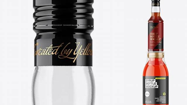 3711+ Clear Glass Nut Syrup Bottle PSD Mockup Digital Resource Free Download