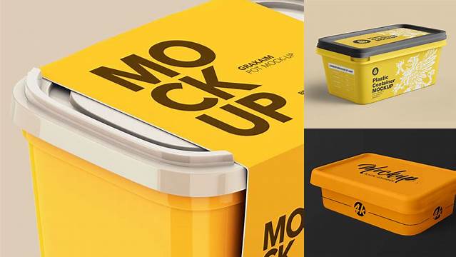 3711+ Plastic Container Mockup Free Creative Design Mockup