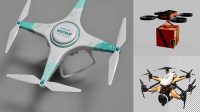 3714+ Drone PSD Mockup Custom Design Freebie PSD