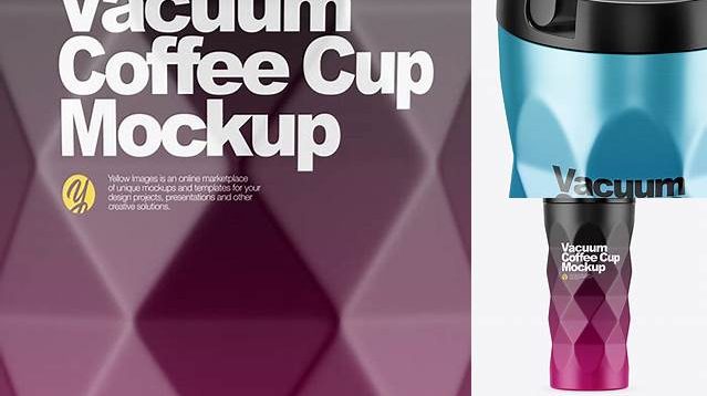 3715+ 420ml Matte Vacuum Coffee Cup PSD Mockup Unique and Creative Free PSD File