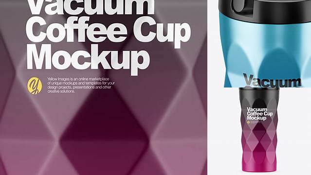 3715+ 420ml Matte Vacuum Coffee Cup PSD Mockup Unique and Creative Free PSD File