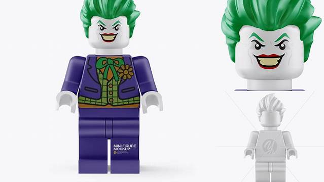 3718+ Joker Mini Figure PSD Mockup Versatile PSD Mockup File