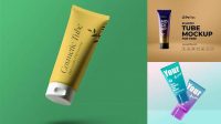 3722+ Transparent Cosmetic Tube With Matte Cap PSD Mockup Premium Quality PSD Freebie