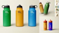 3724+ Plastic Sport Bottle PSD Mockup High-Quality Creative PSD